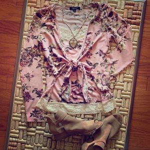 Karen Kane L/S Top Size M